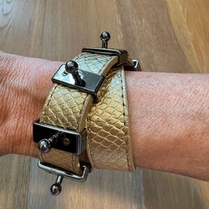 RMD leather wrap bracelet